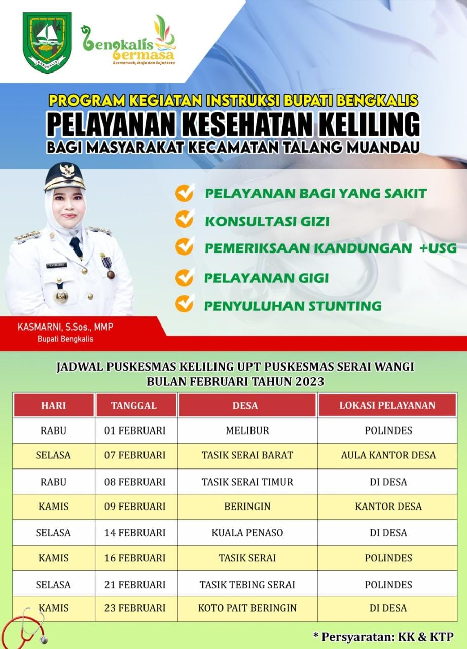 Jalankan Instruksi Bupati Kasmarni, UPT Puskesmas Serai Wangi Gelar Layanan Keliling Desa