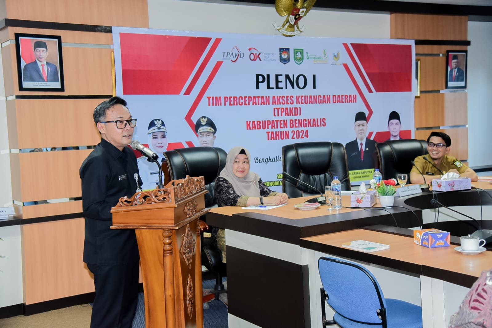 Bupati Bengkalis Buka Rakor Pleno I TPAKD 2024