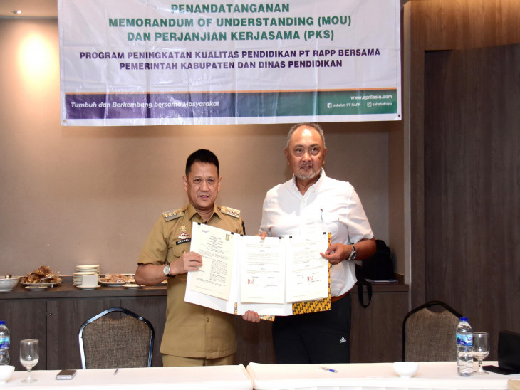 Tingkatkan Kualitas Pendidikan, Pj Bupati Kampar Lakukan Kerjasama Dengan PT RAPP.
