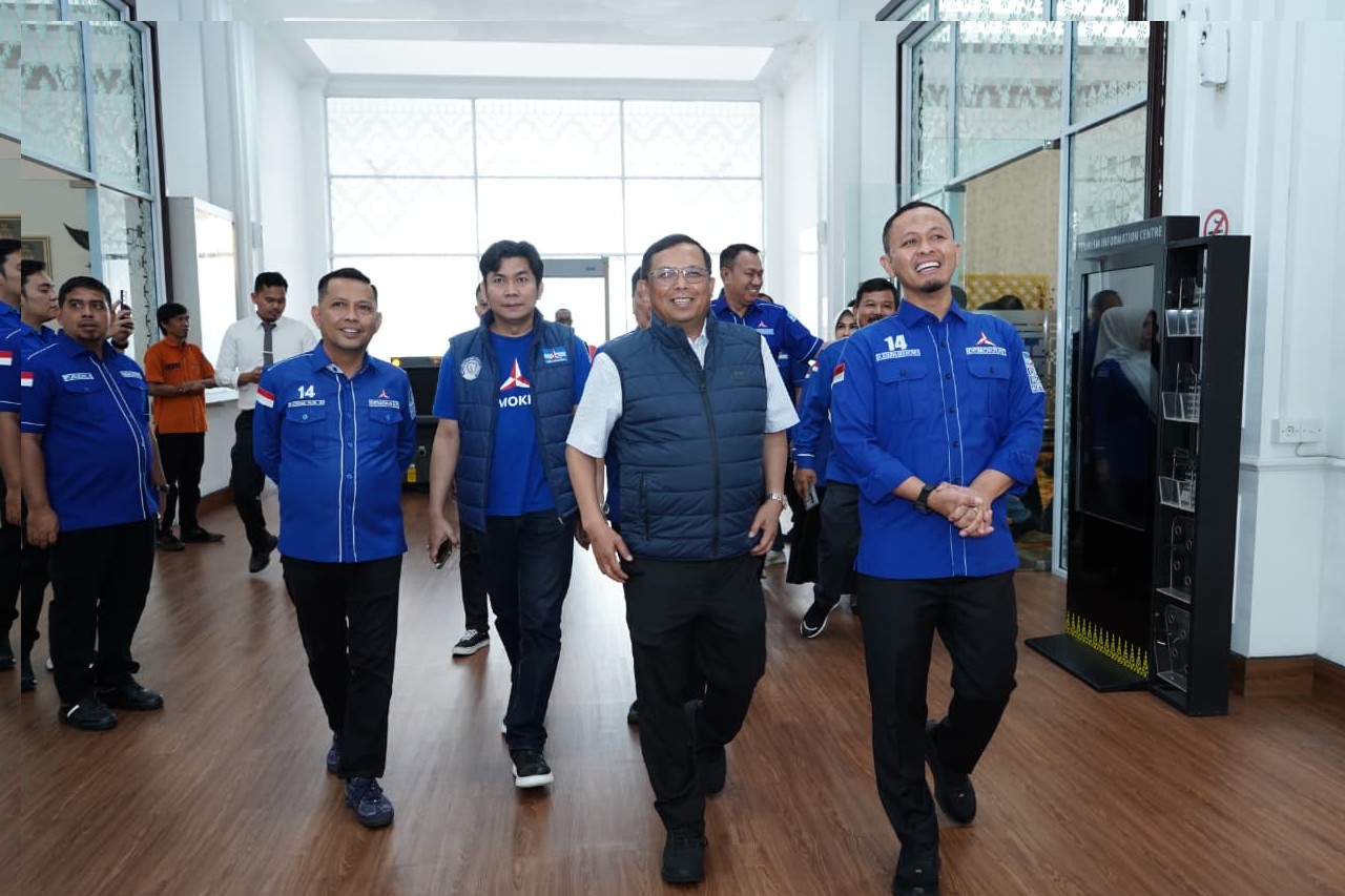 Perkuat Konsolidasi, Sekjen Demokrat Tinjau Sekretariat DPC Pekanbaru