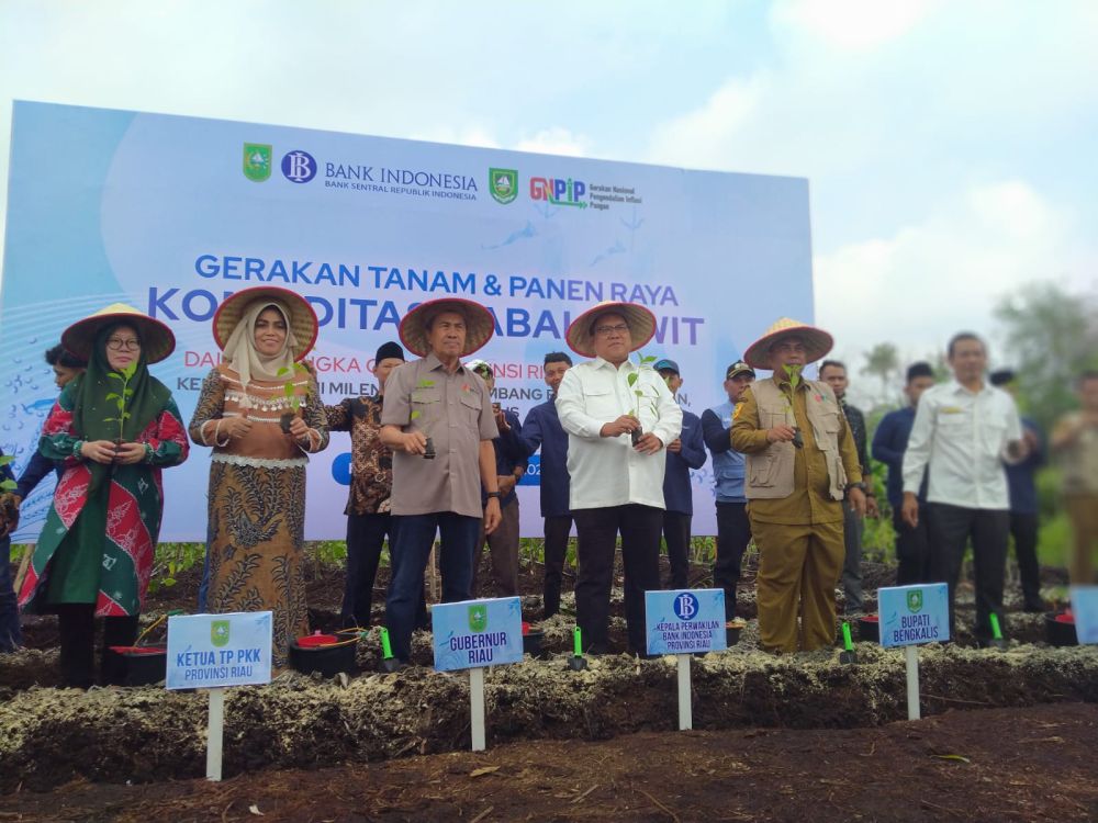 Gubri dan BI Riau Kick Off GNPIP di Bengkalis