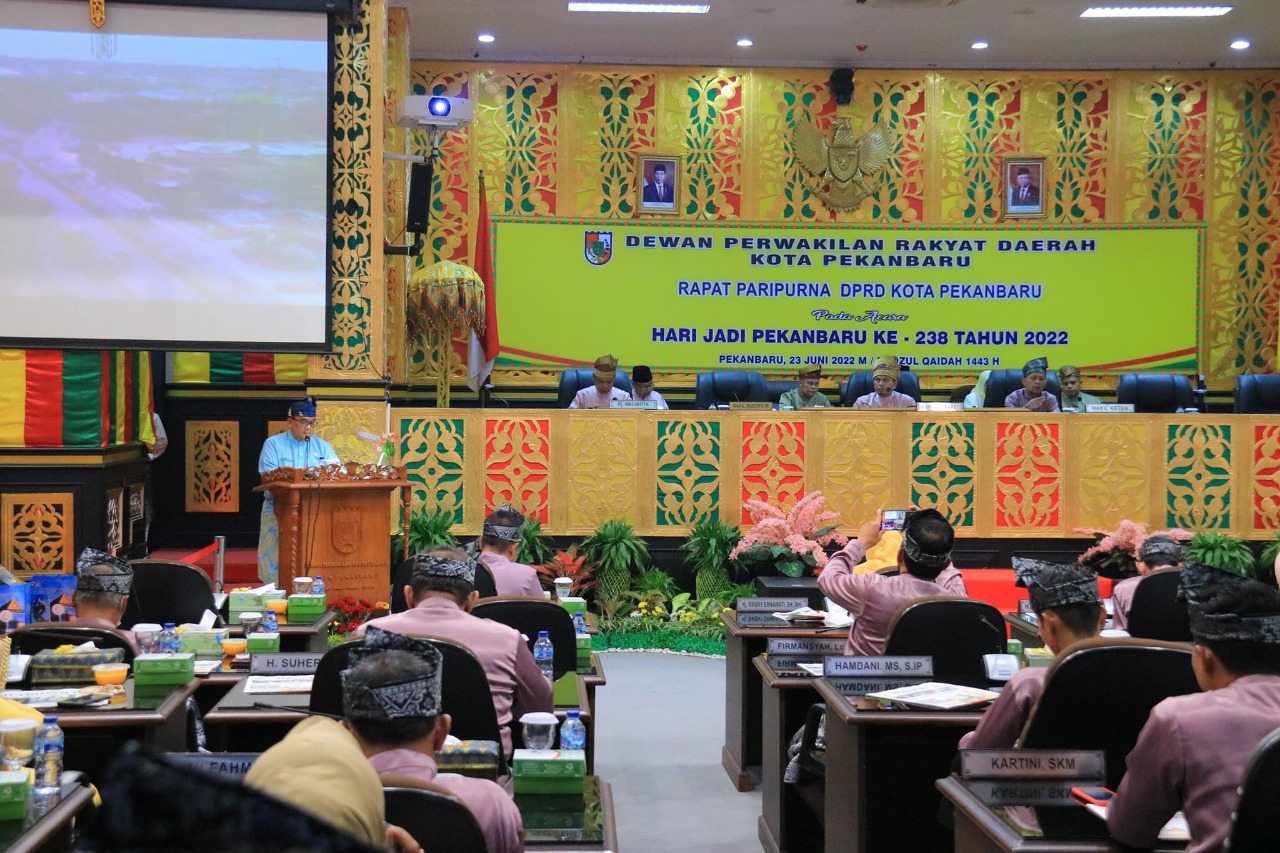 Hari Jadi Pekanbaru Ke-238, DPRD Gelar Rapat Paripurna Istimewa
