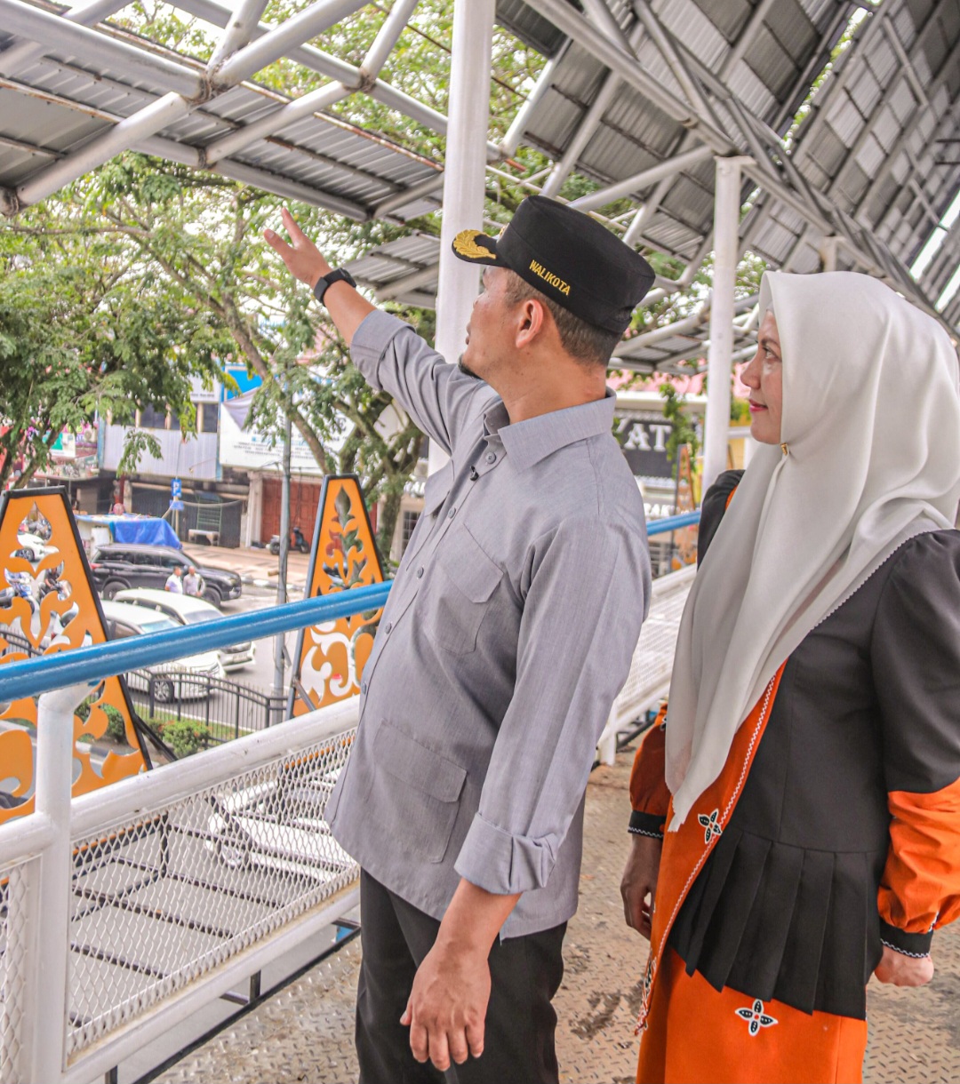 Wako Agung Berniat Ubah JPO Sudirman Jadi Salah Satu 'Ikonik' Pekanbaru