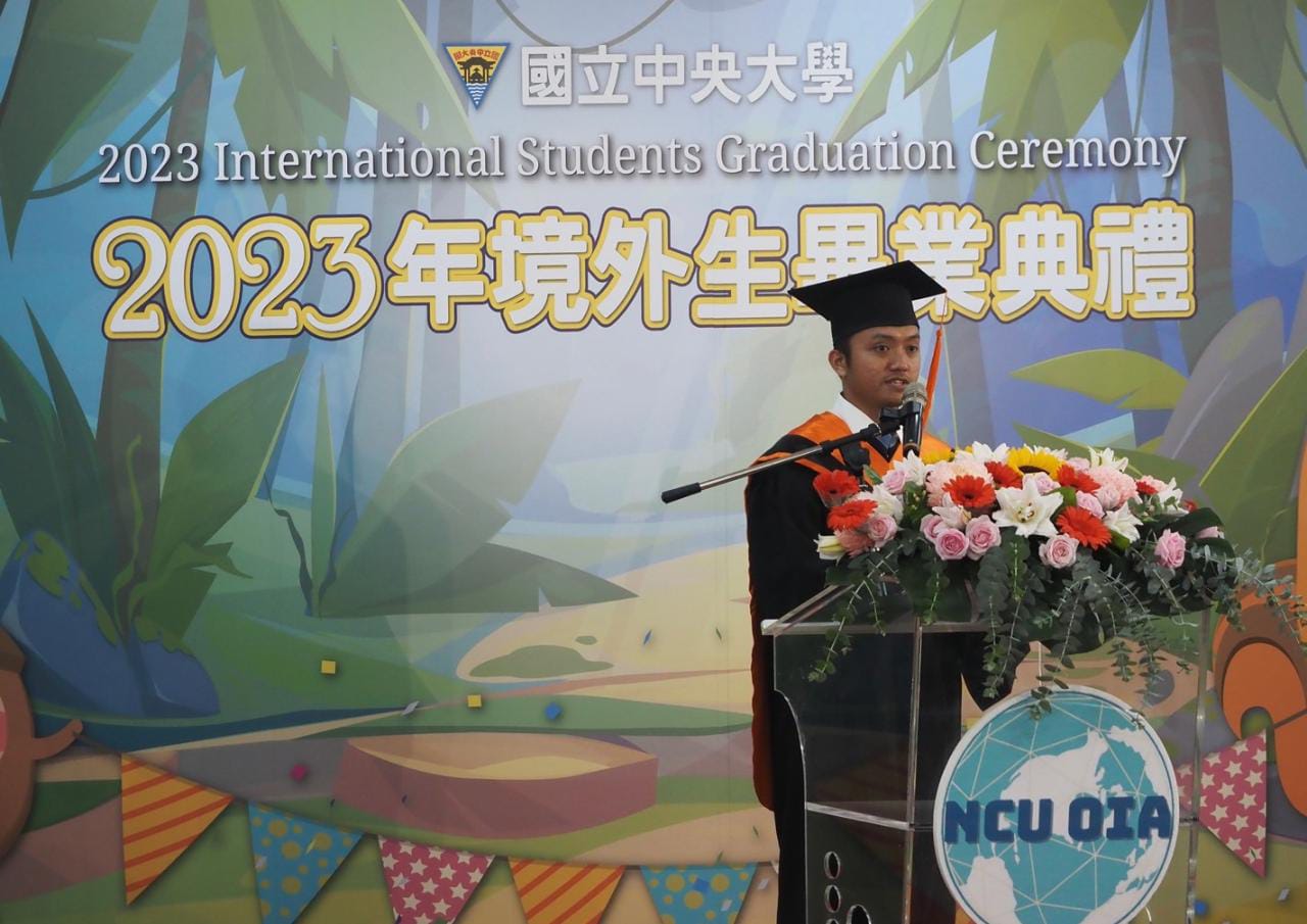 Mahasiswa Asal Bengkalis Sebagai Pemberi Pidato Perwakilan Mahasiswa Internasional
