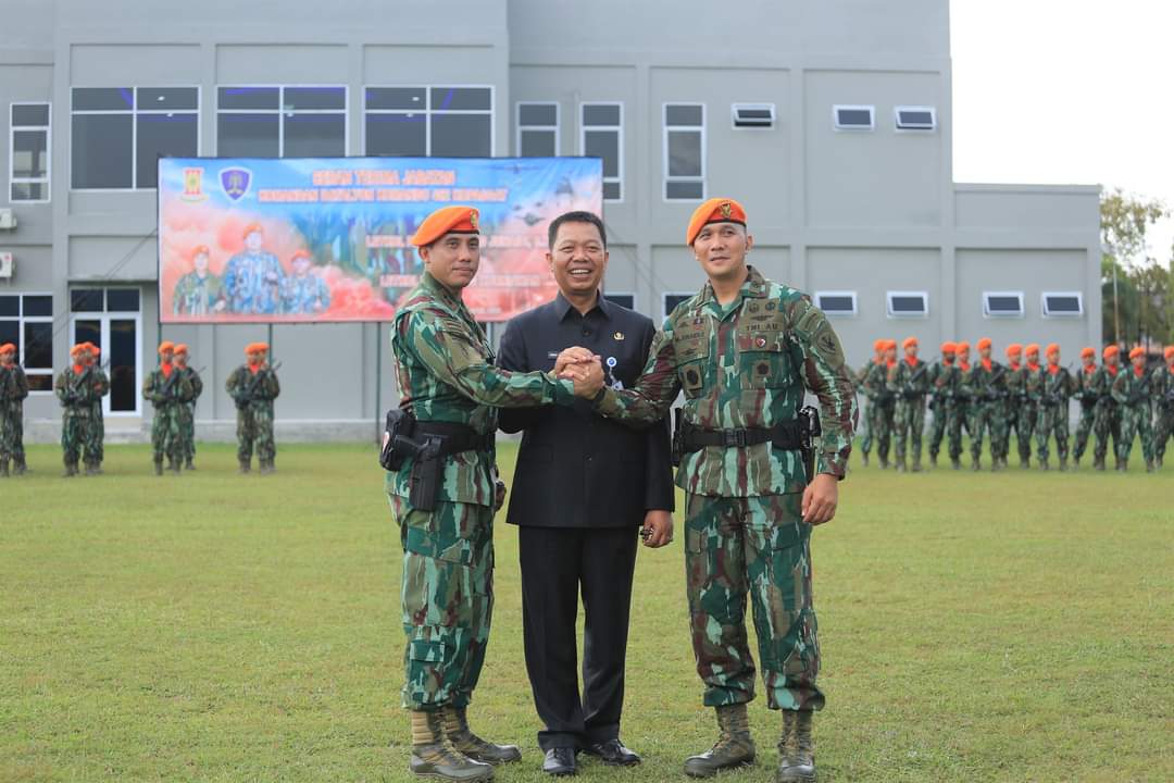 Sekda Pekanbaru Ikuti Upacara Serah Terima Jabatan Komandan Batalyon Komando 462 Kopasgat